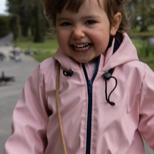 Regenset Matschhose Regenjacke Kinder Rosa