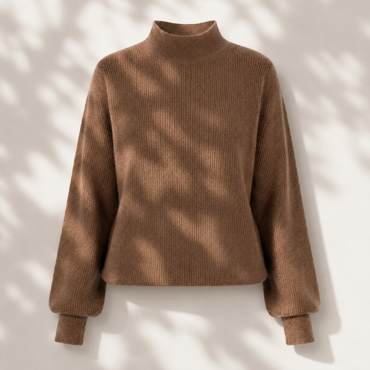 Kaschmir Pullover mit Stehkragen- Mia