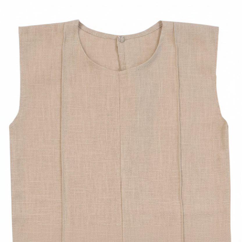Ramie Kinder Overall Beige – 100% Naturfaser