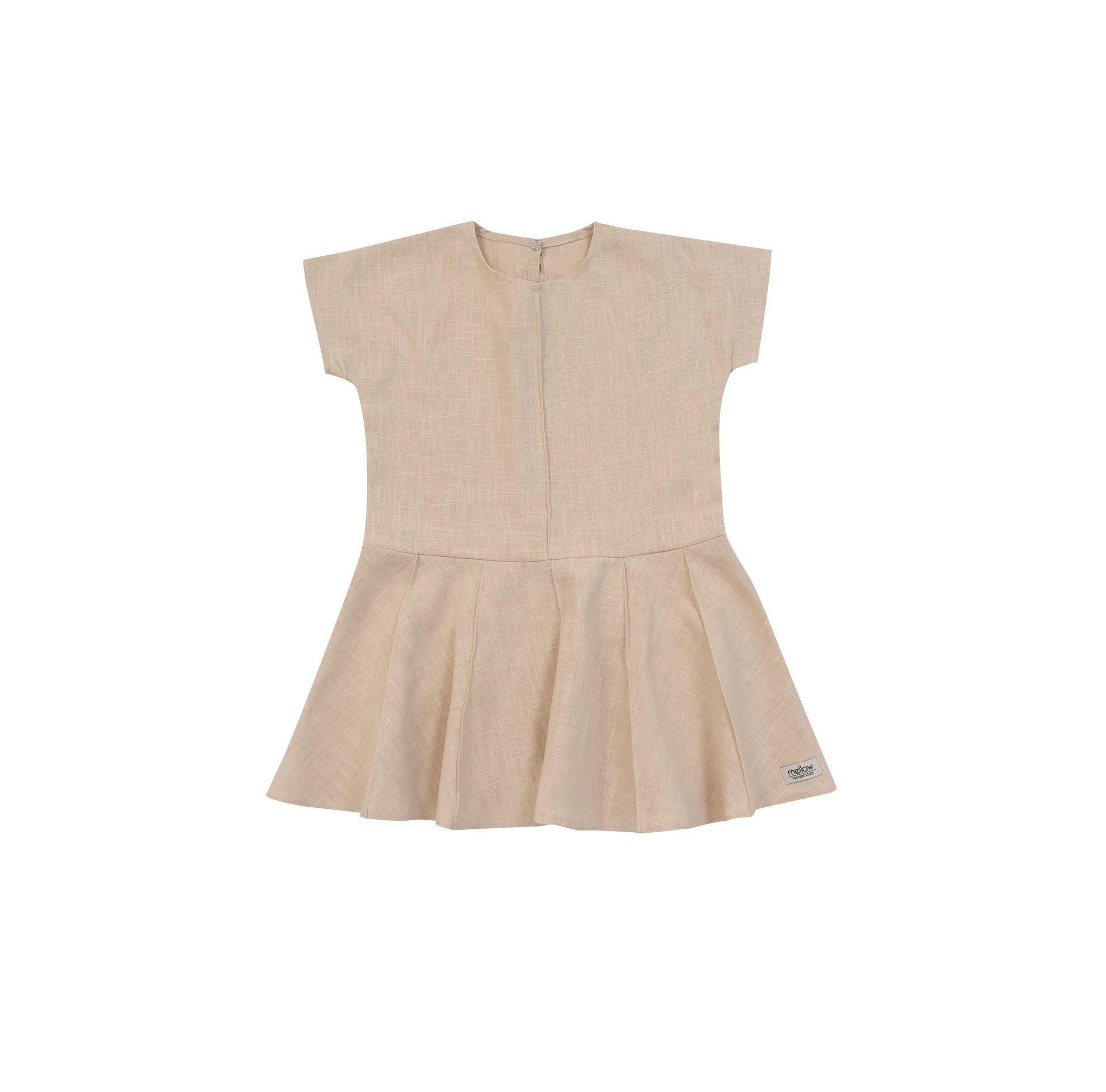 Ramie Baby/Kid Dress - Beige-0