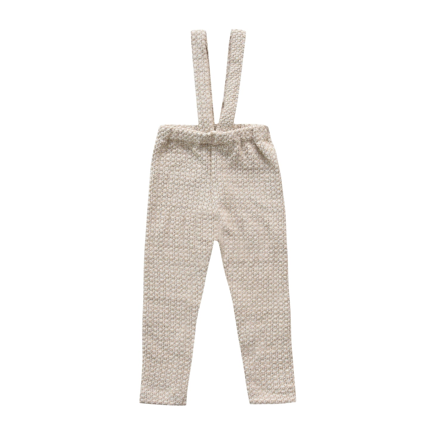 Linen Pants with Suspenders - Beige-0