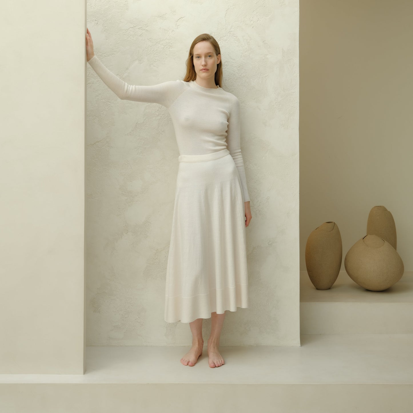 Extra Fine Merino Ribbed Crewneck (3D-Knit)-2