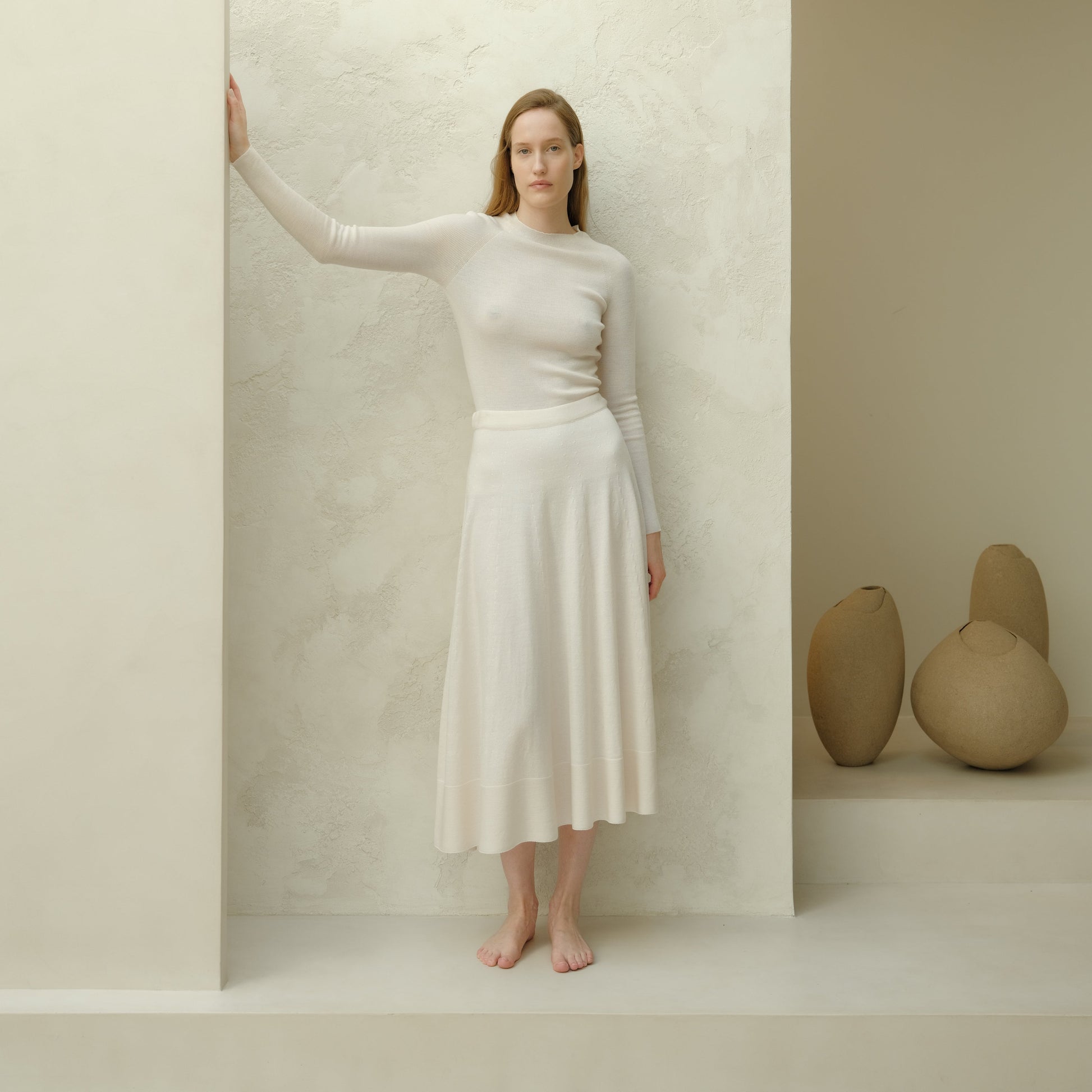 Extra Fine Merino Ribbed Crewneck (3D-Knit)-2