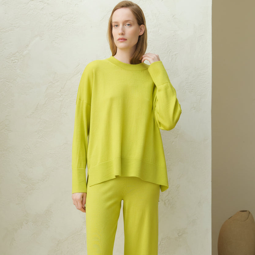 Extra Fine Merino Wide-Leg Trousers-7