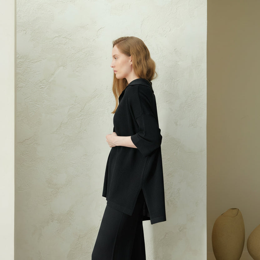 Extra Fine Merino Wide-Leg Trousers-8