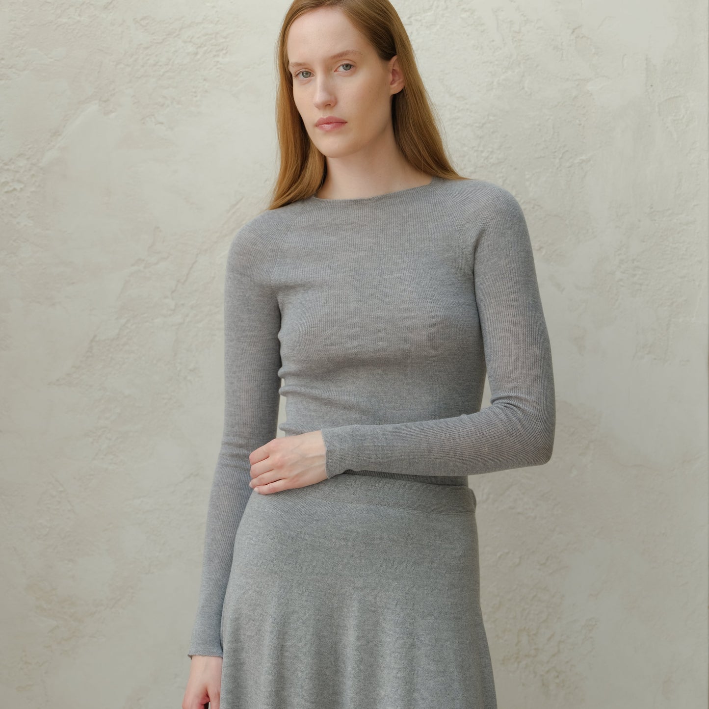 Extra Fine Merino Ribbed Crewneck (3D-Knit)-6