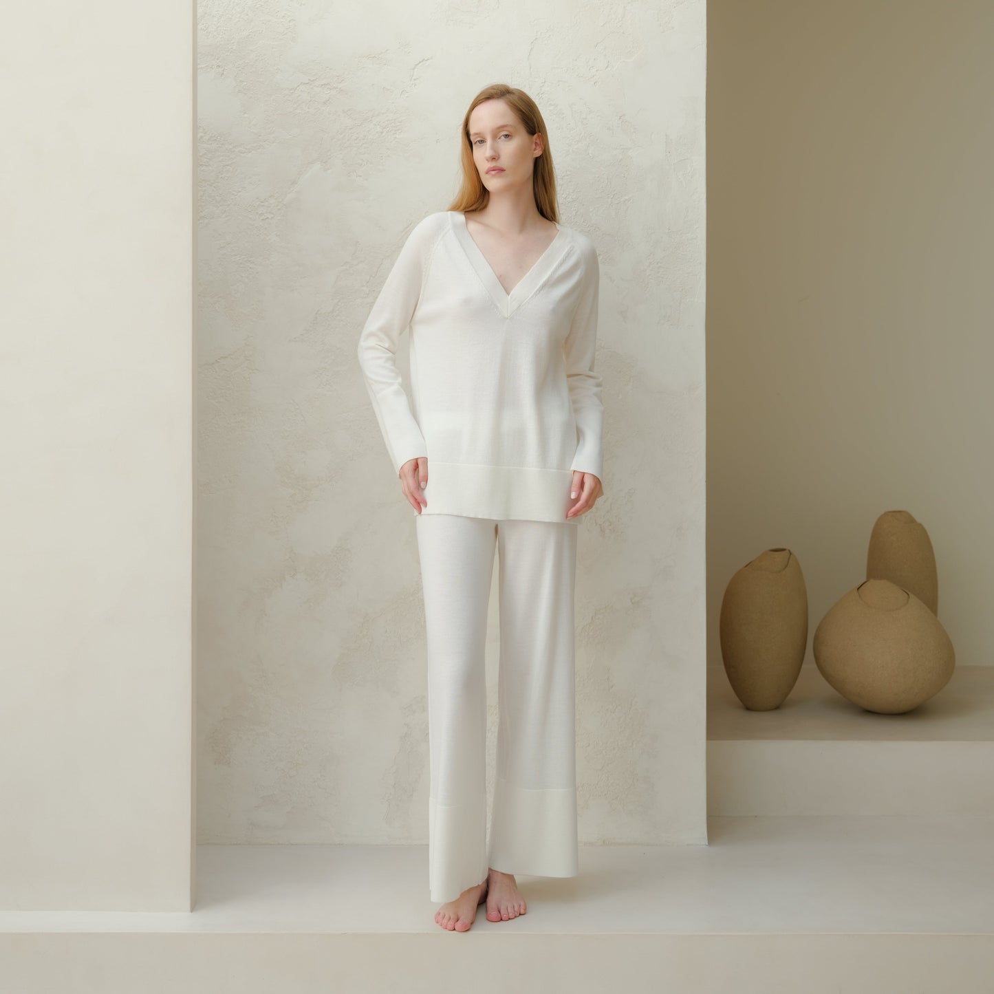 Extra Fine Merino Wide-Leg Trousers-10