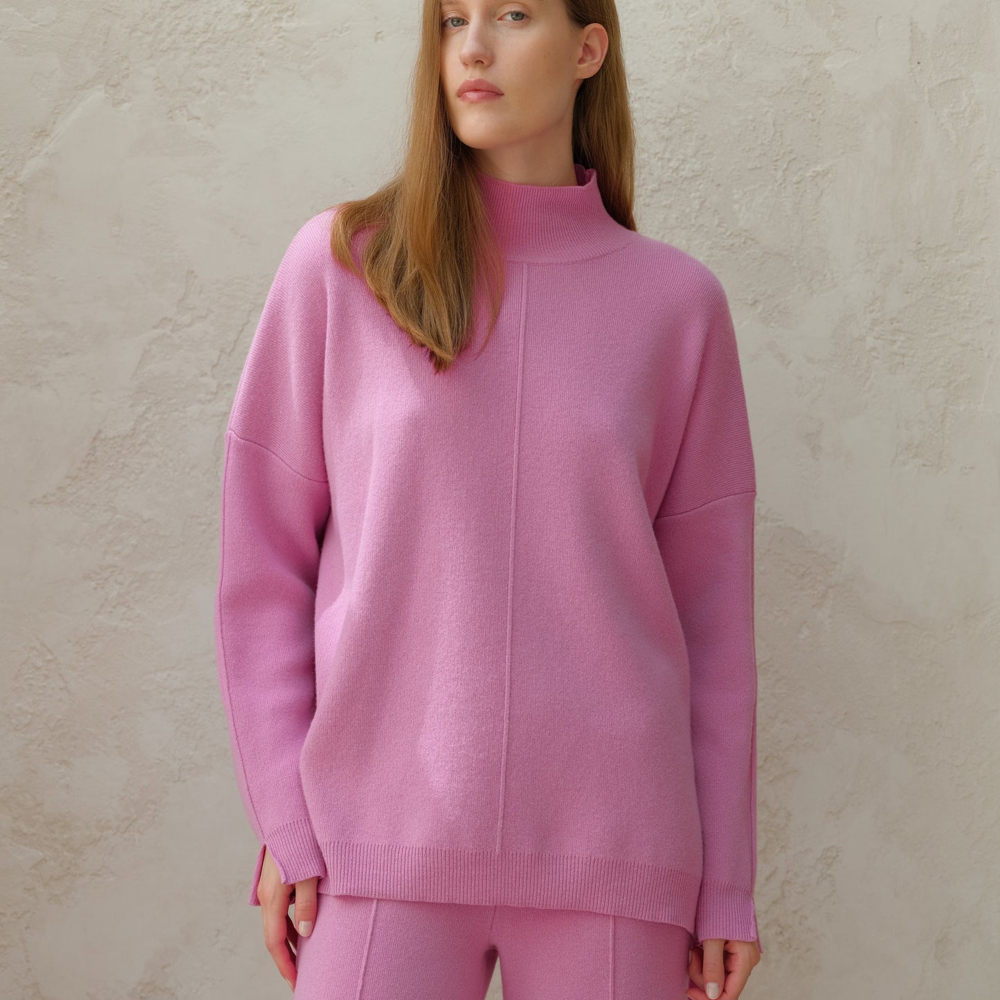 Kaschmir Mix Maxi Rollkragenpullover Damen Rosi-7