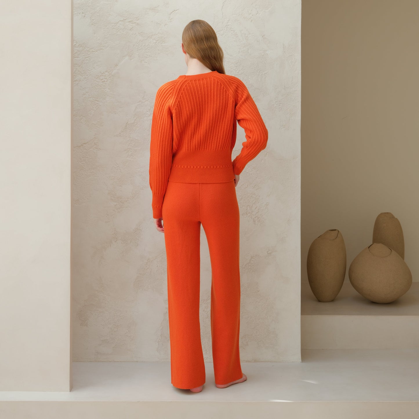 Cashmere Mix Crewneck Raglan Sweater-2