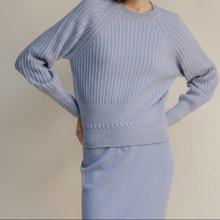Kaschmir Sweater Damen Pullover Raglan