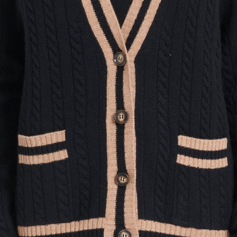 Cardigan im College Style- schwarz Jenny