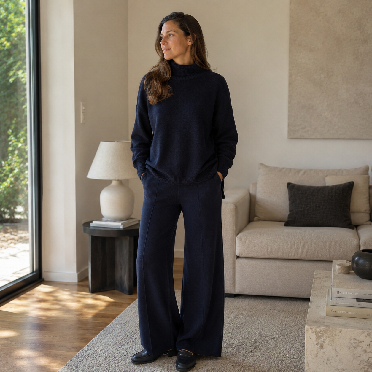 Wollhose, Kaschmirhose, Kaschmir, Damen Loungewear, Luxus Kleidung