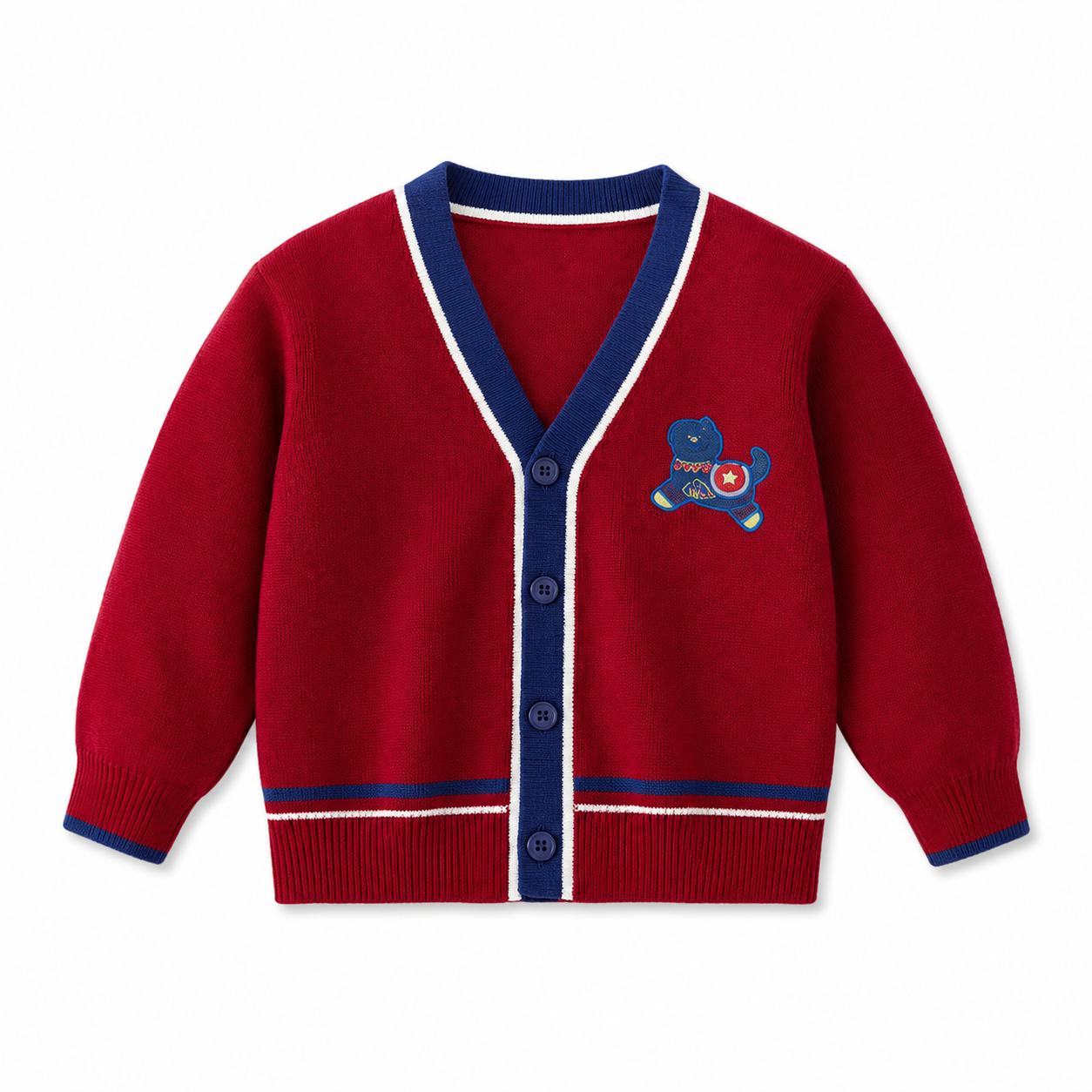 100% Baumwolle Strickjacke