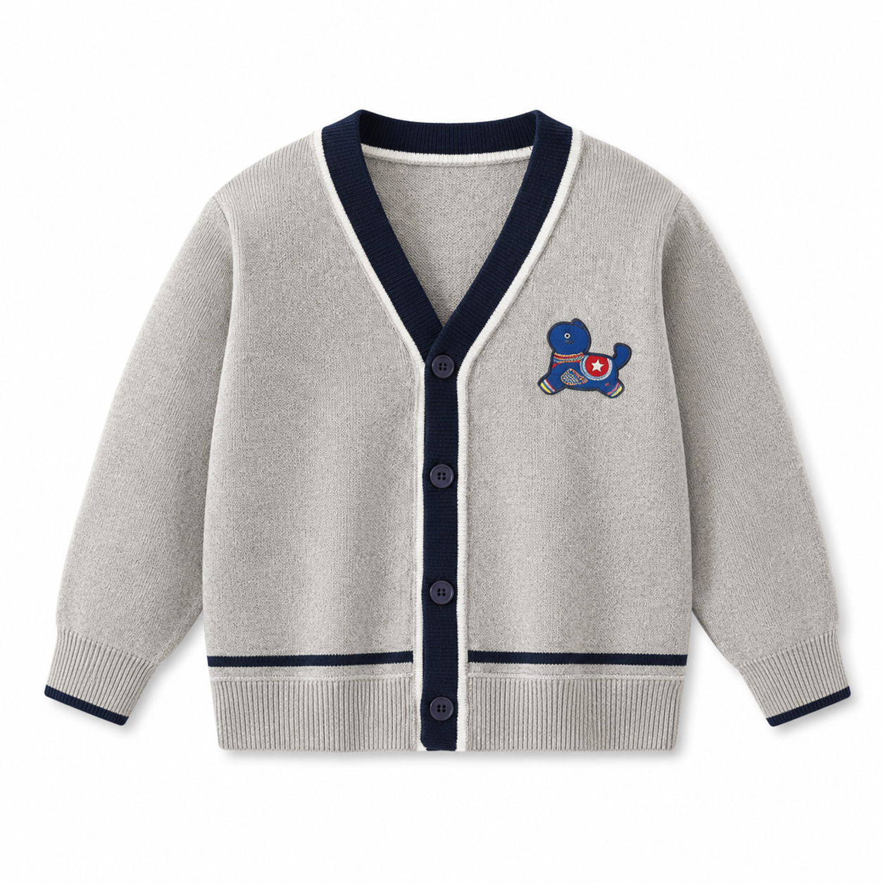 100% Baumwolle Strickjacke
