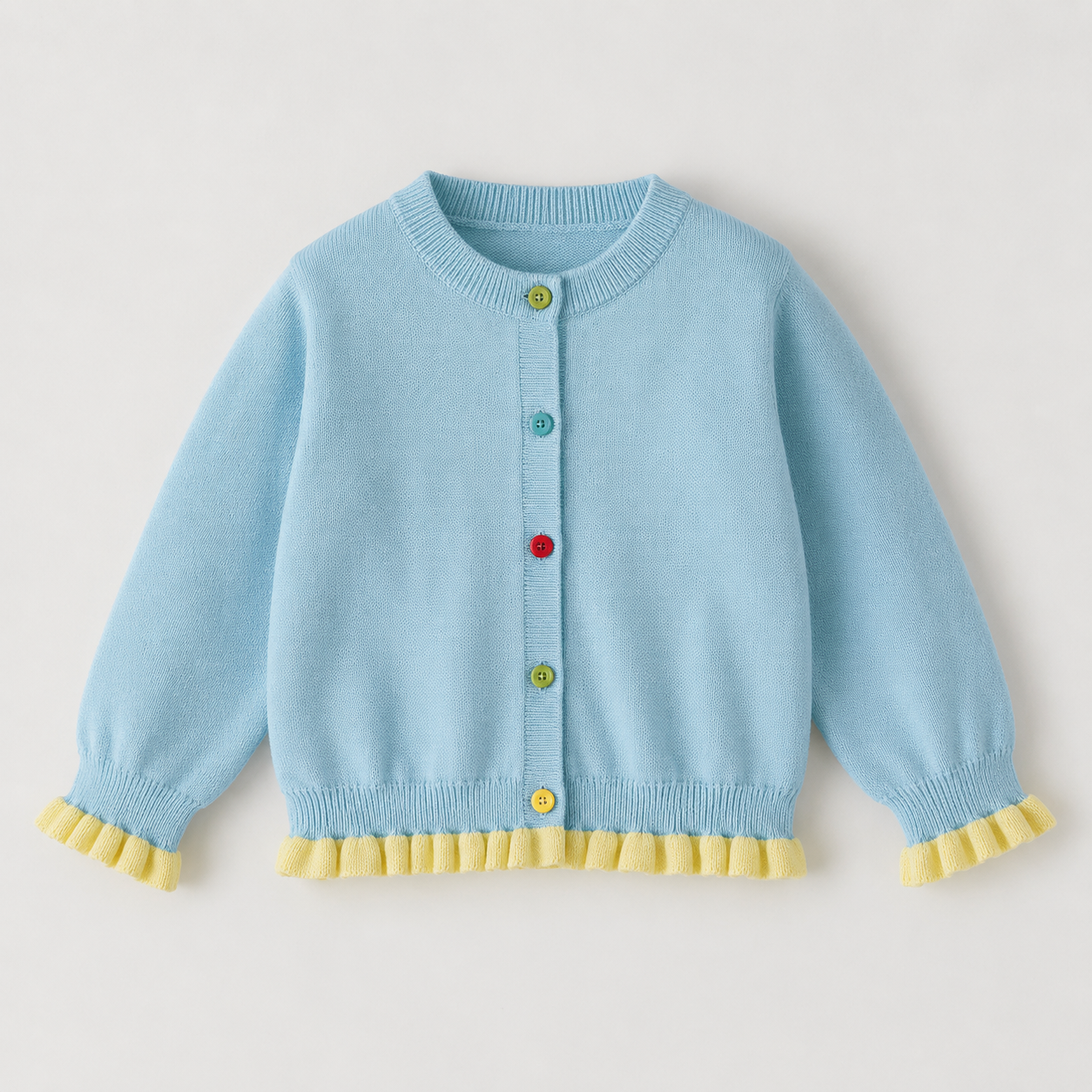 Bunte Strickjacke