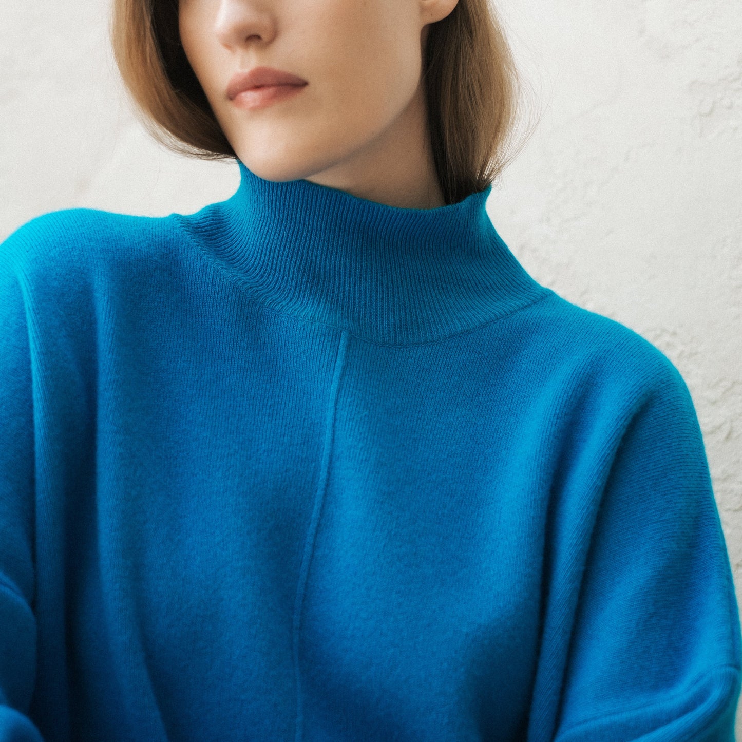 Kaschmir Mix Maxi Rollkragenpullover Damen Rosi-5