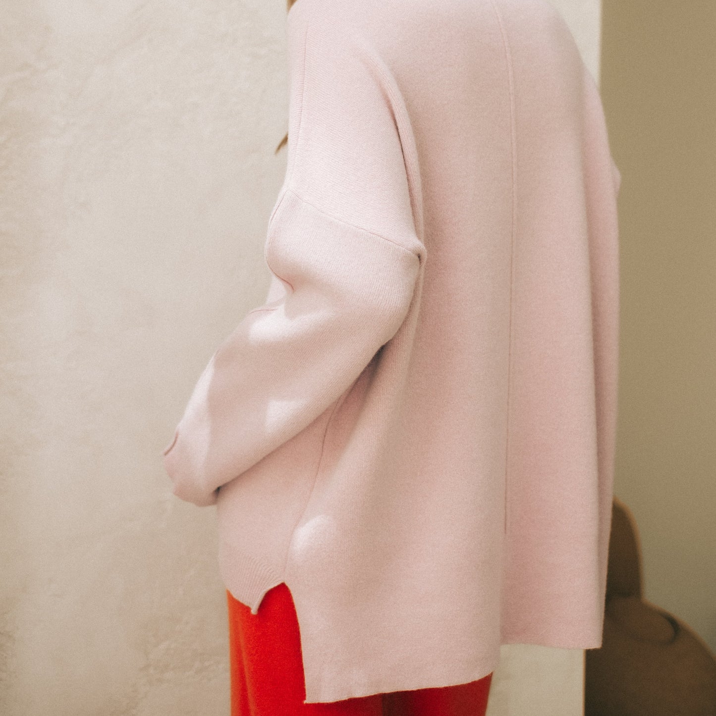 Kaschmir Mix Maxi Rollkragenpullover Damen Rosi-1