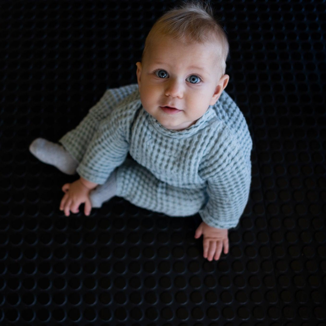 Linen Baby/Kid Clothing Set - Blue-0