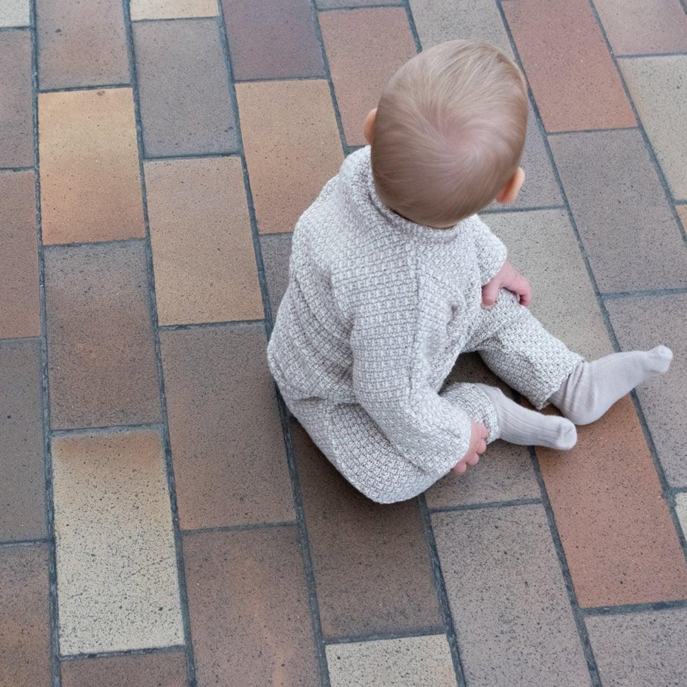 Linen Baby/Kid Clothing Set - Beige-3