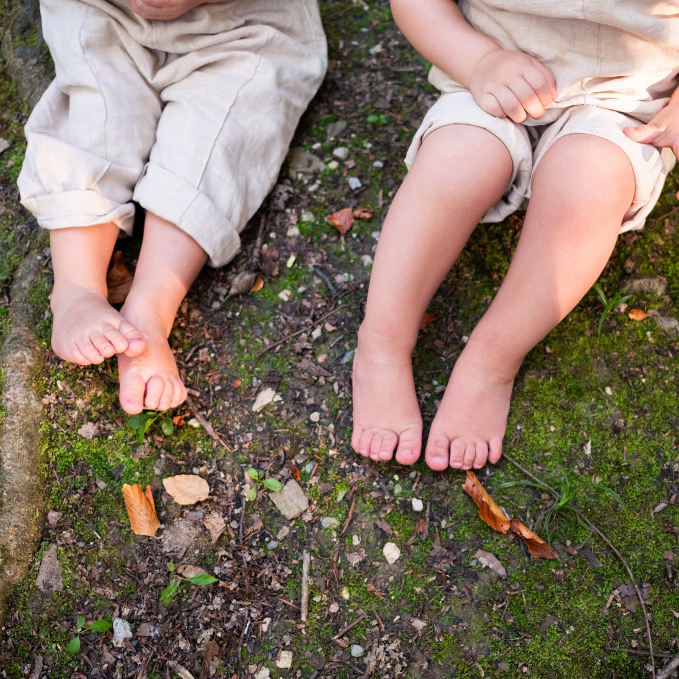 Ramie Baby/Kid Overall - Beige-2