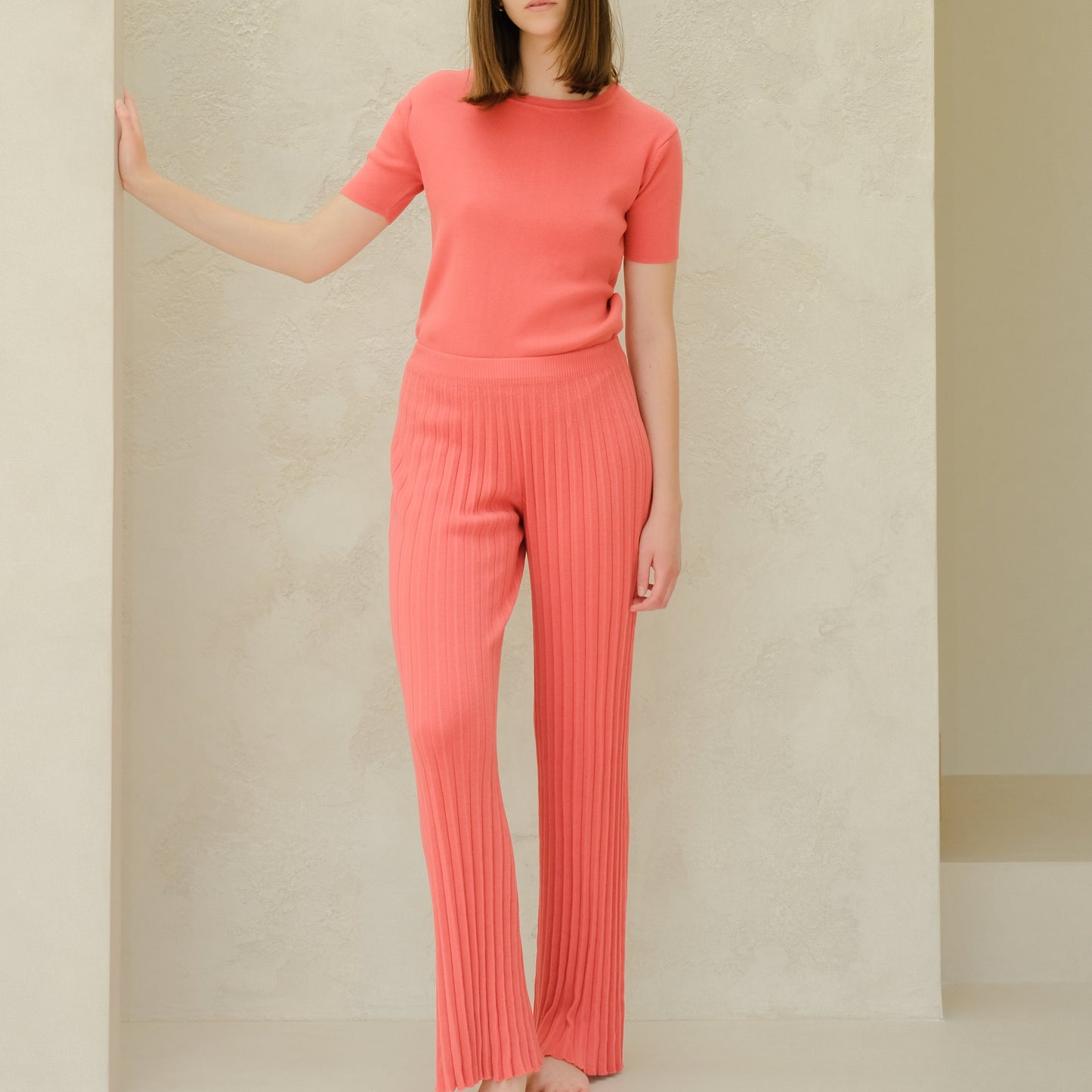 Baumwollhose Damen- Plissée- Lola-13