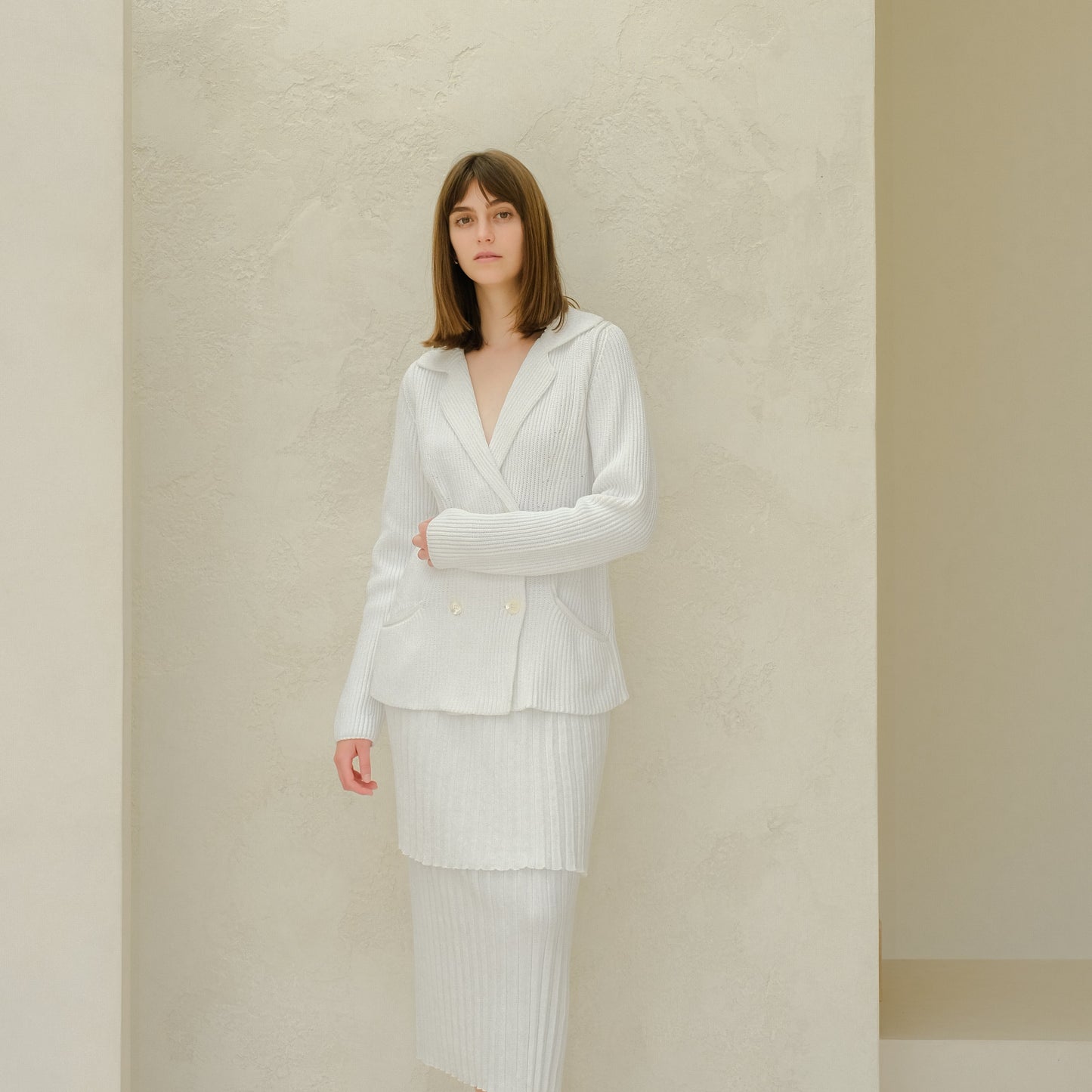 Fine Cotton Double Breasted Jacket-3