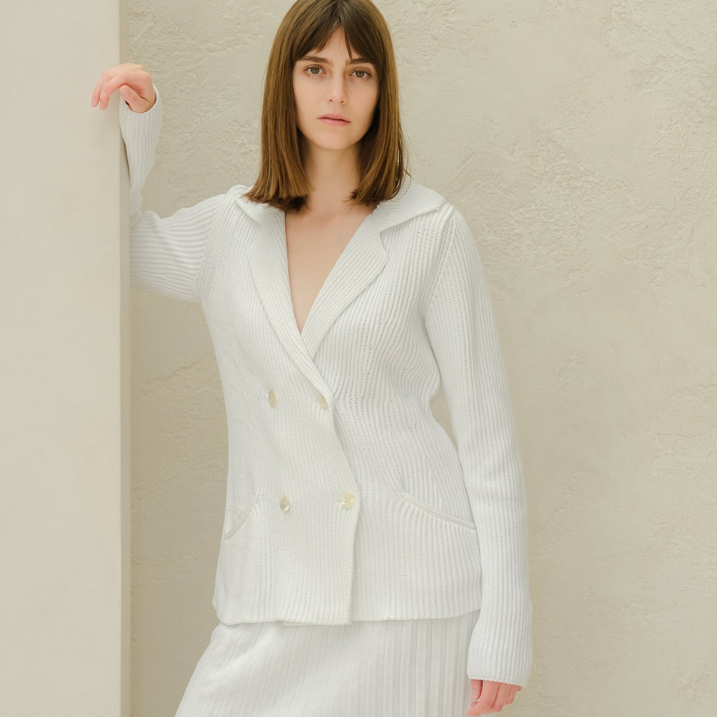 Fine Cotton Double Breasted Jacket-2