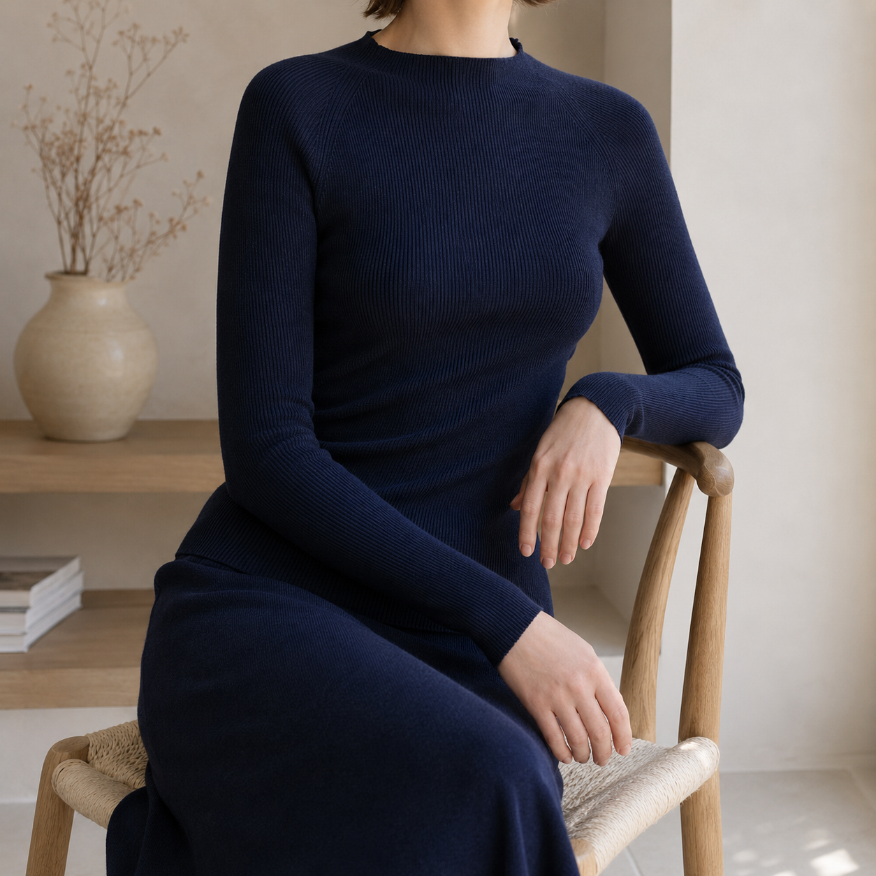 Longsleeve Damen, Merinowolle