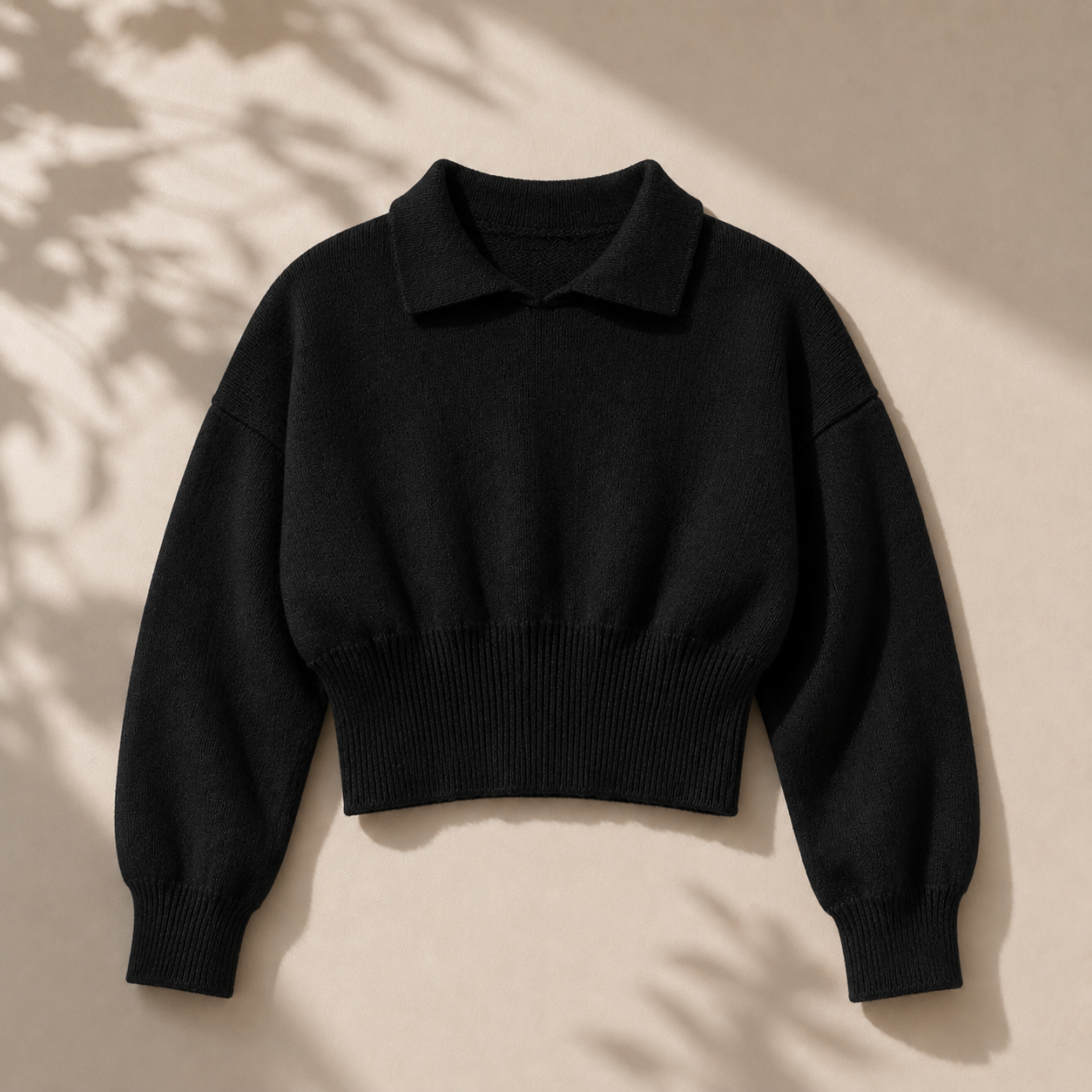 Lammwolle-Polo Pullover Damen Jules