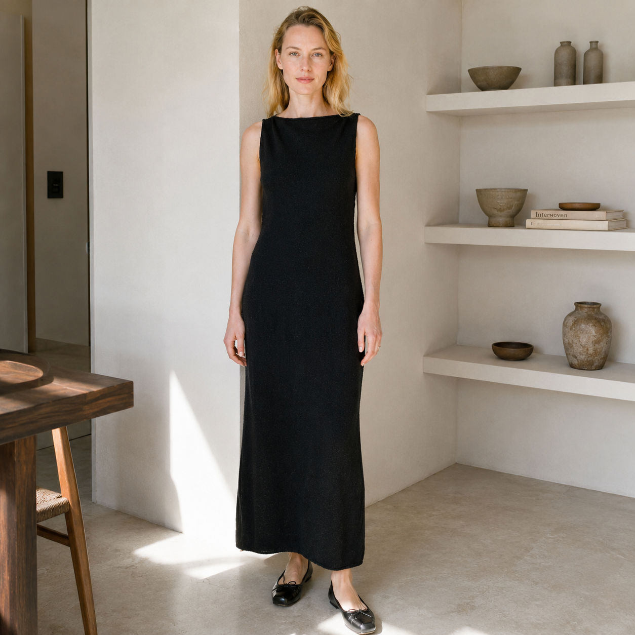 Strickkleid, kaschmir kleid, Kleid mit Schlitz