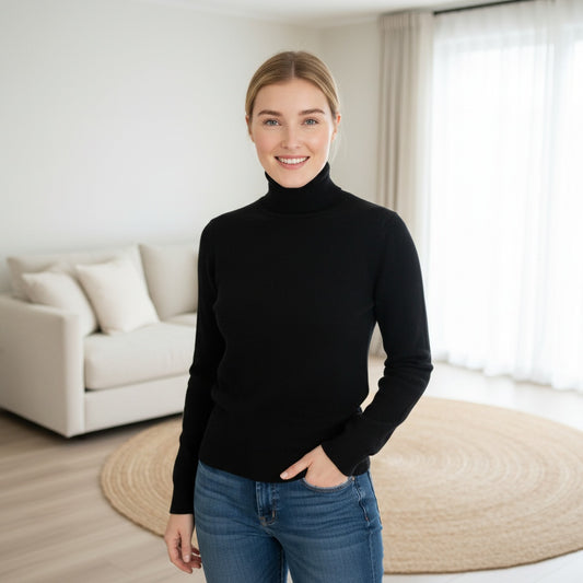 Rollkragenpullover aus 100% Kaschmir- Classy