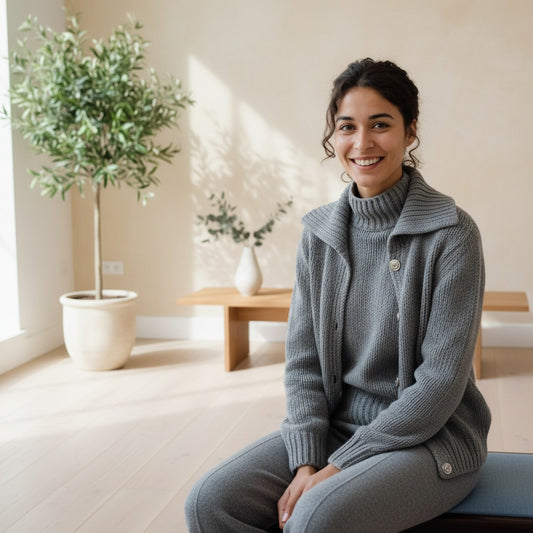 Grobstrick Cardigan Kaschmirmischung Damen Ruth