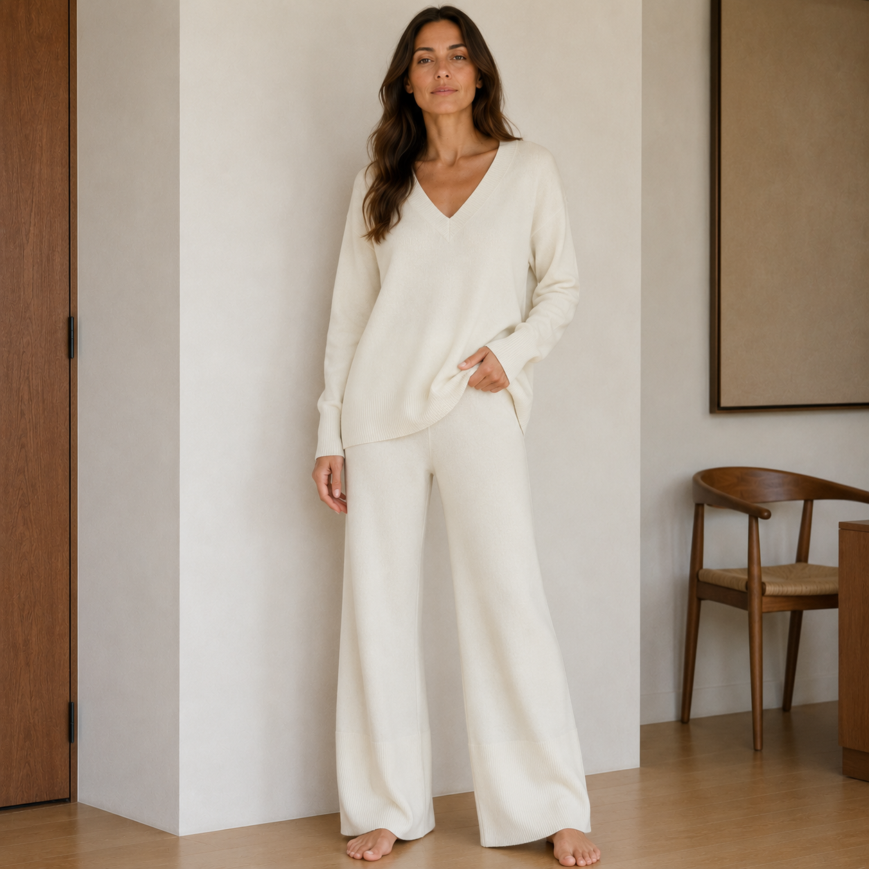Merinowolle Hose Damen, Wollhose, Loungewear Damen