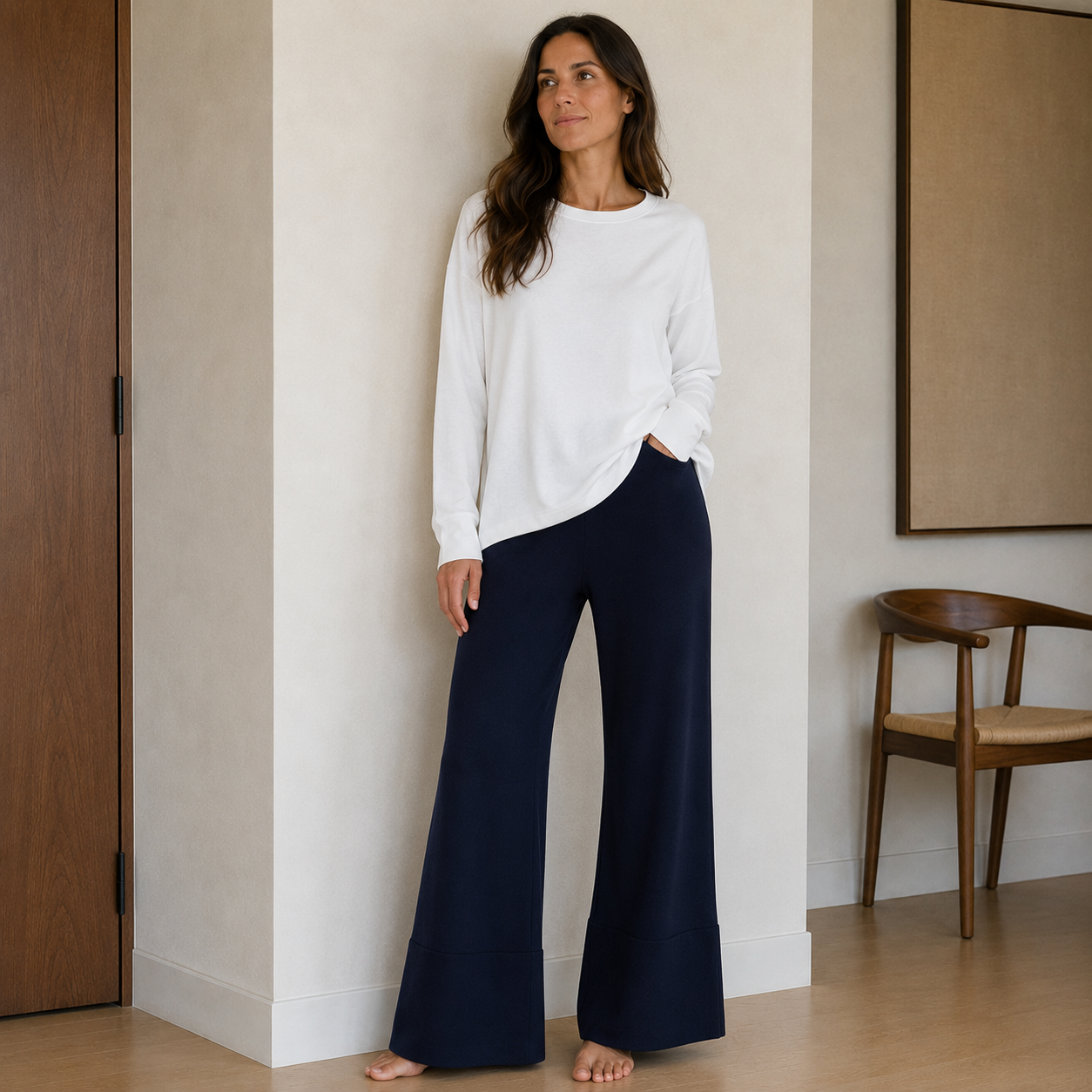Merinowolle Hose Damen, Wollhose, Loungewear Damen