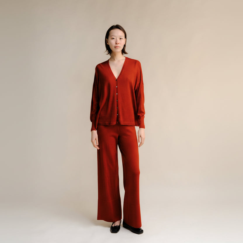 Extra Fine Merino Wide-Leg Trousers-17