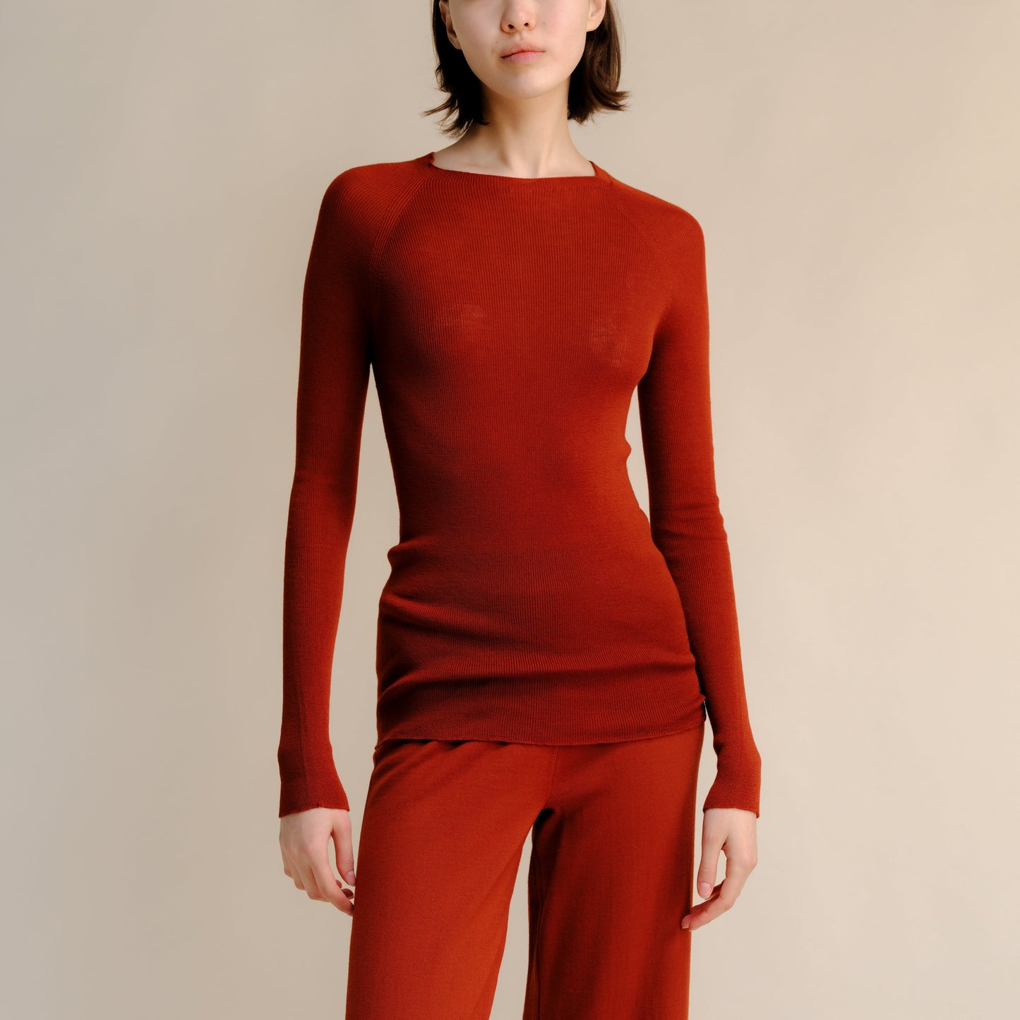 Extra Fine Merino Ribbed Crewneck (3D-Knit)-12