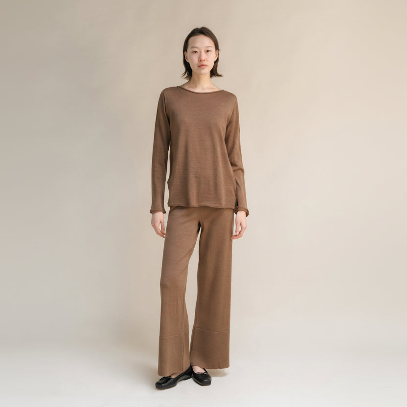 Extra Fine Merino Wide-Leg Trousers-18