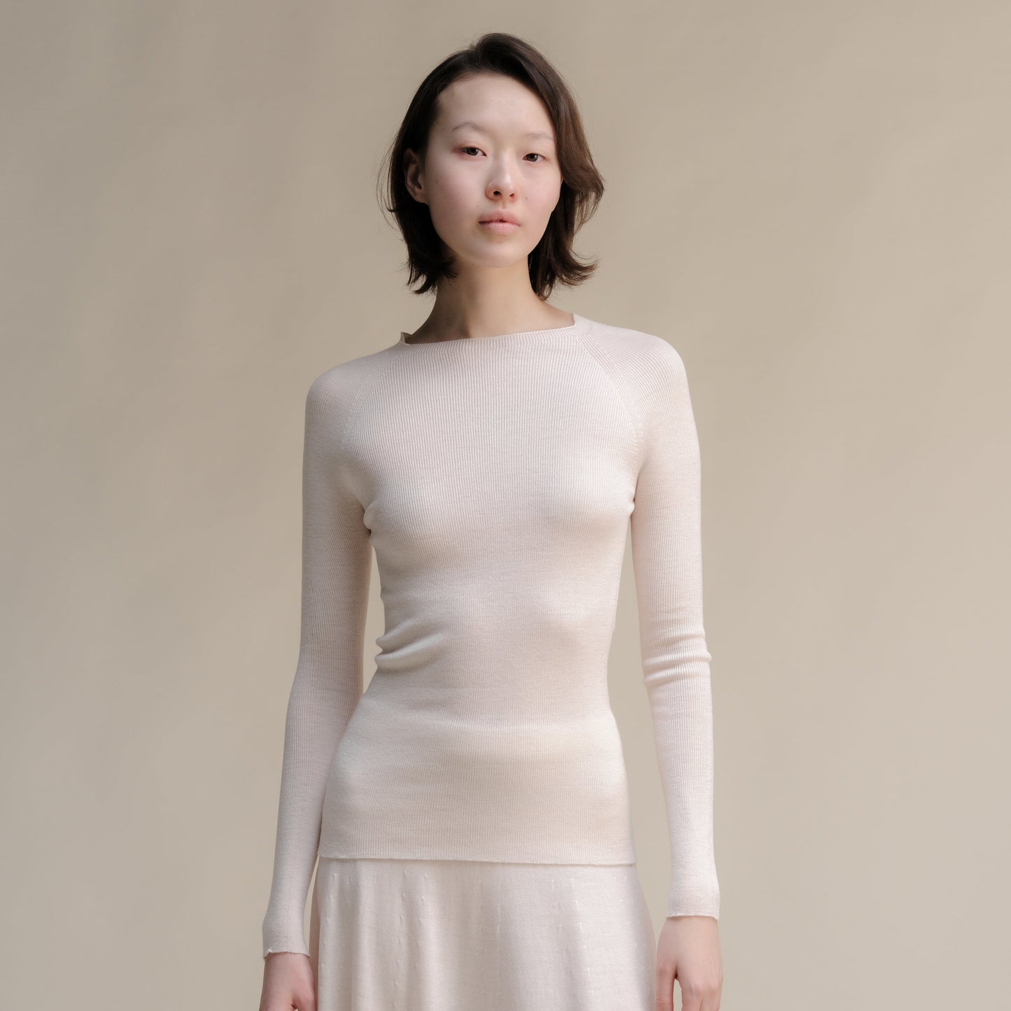 Extra Fine Merino Ribbed Crewneck (3D-Knit)-5