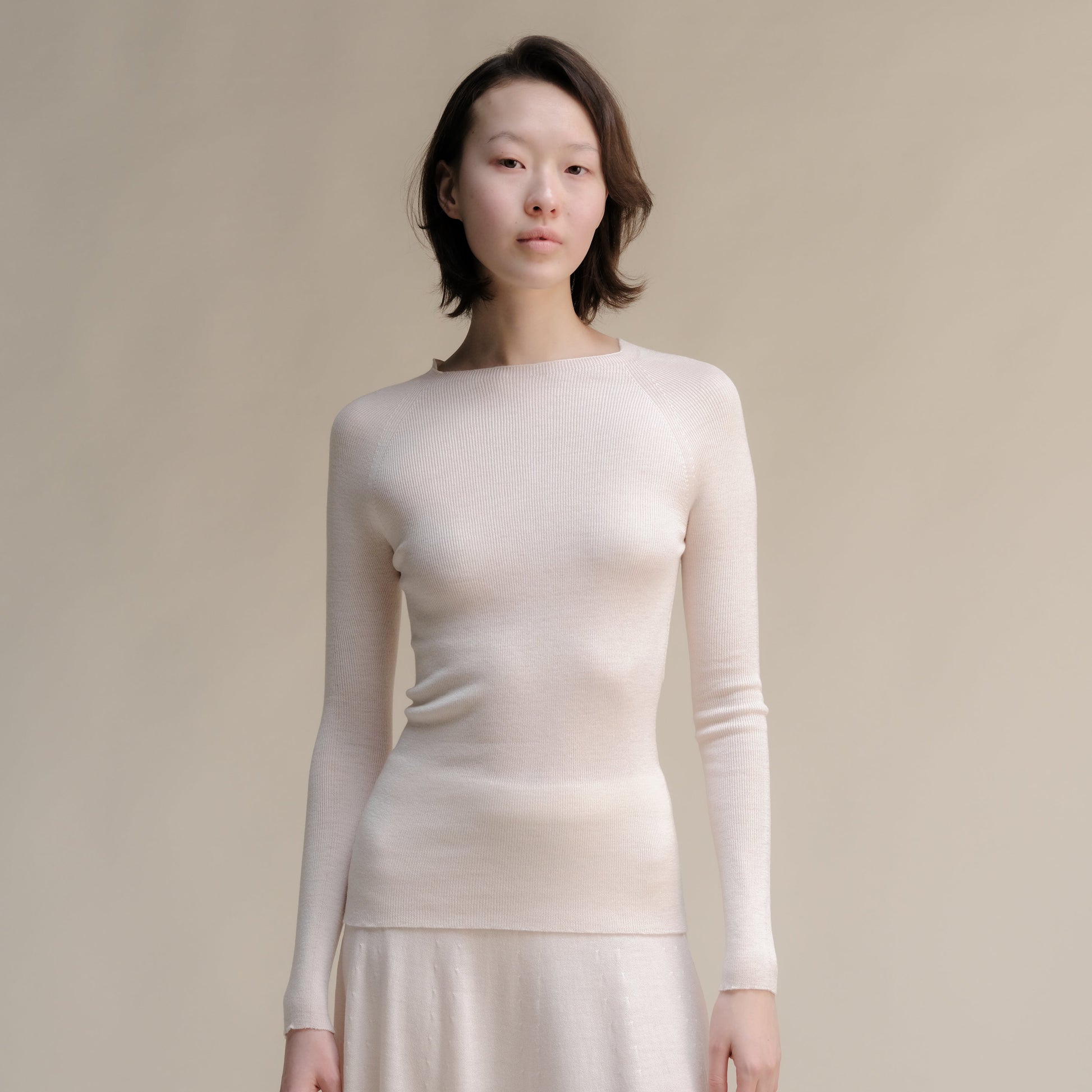 Extra Fine Merino Ribbed Crewneck (3D-Knit)-5