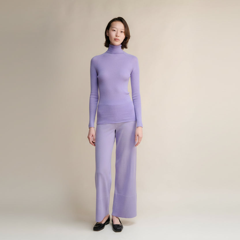 Extra Fine Merino Wide-Leg Trousers-14