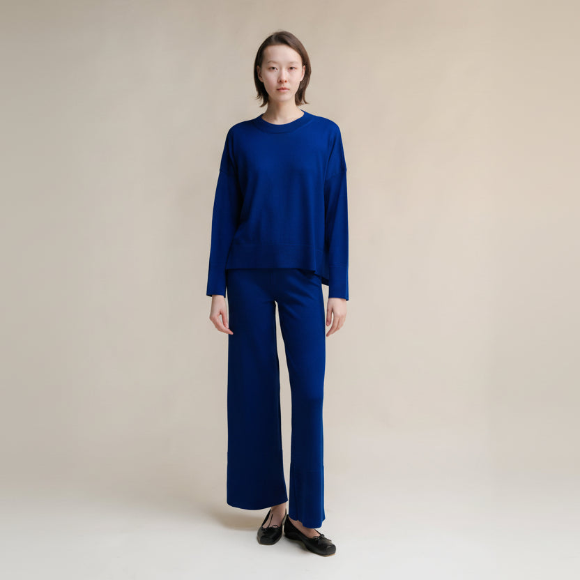 Extra Fine Merino Wide-Leg Trousers-13
