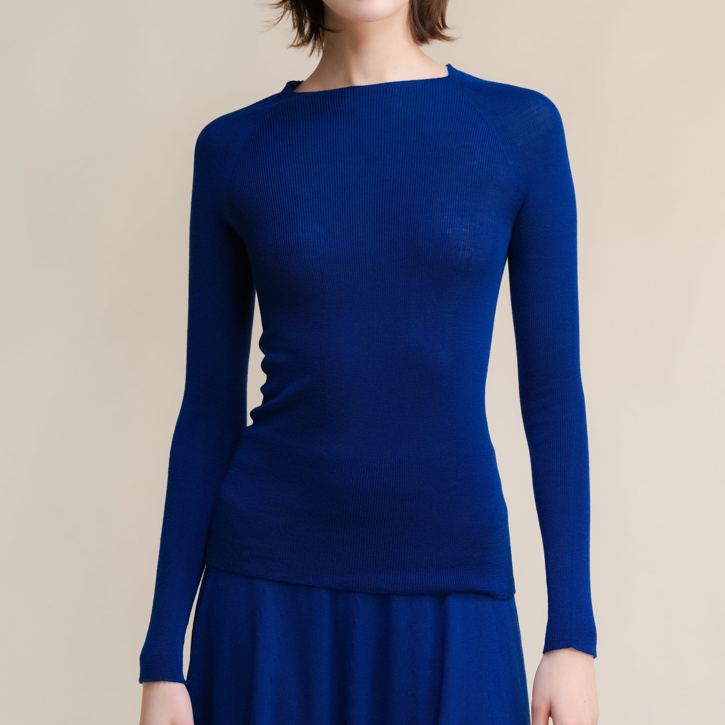 Extra Fine Merino Ribbed Crewneck (3D-Knit)-10