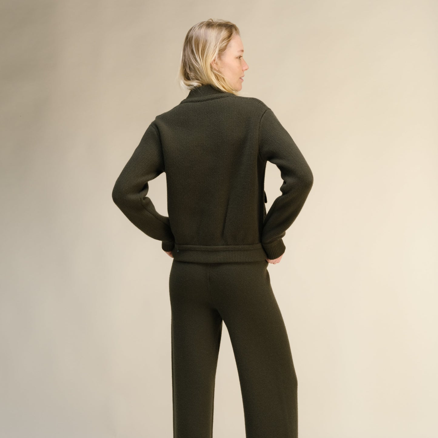 Cashmere Mix Bomber Jacket-2