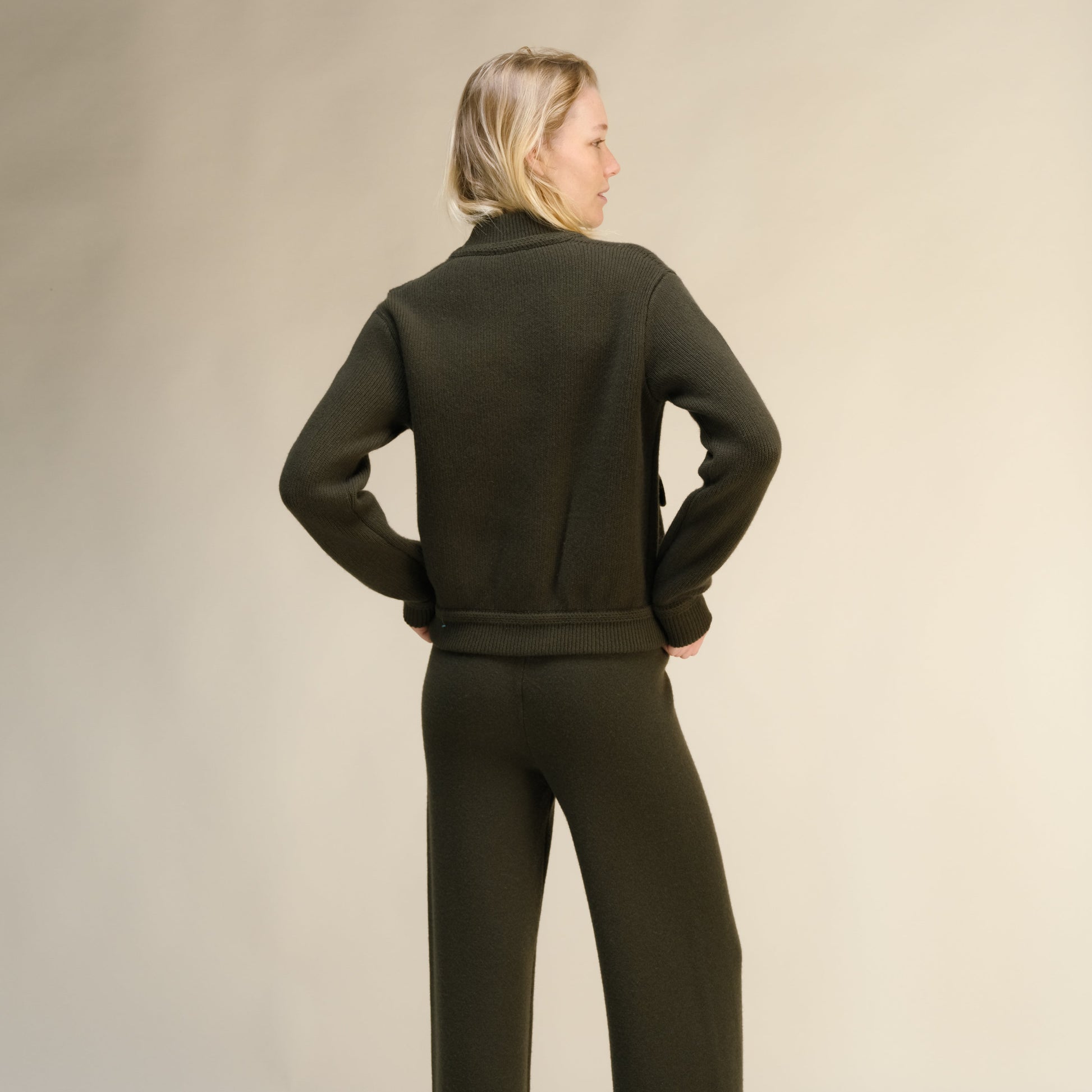 Cashmere Mix Bomber Jacket-2