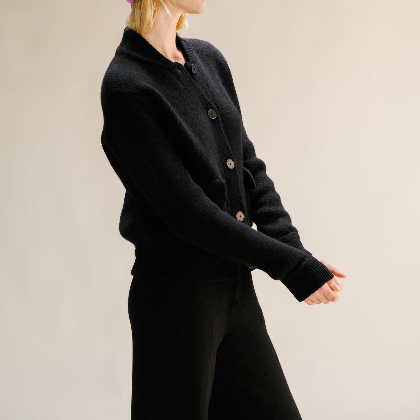 Cashmere Mix Bomber Jacket-6