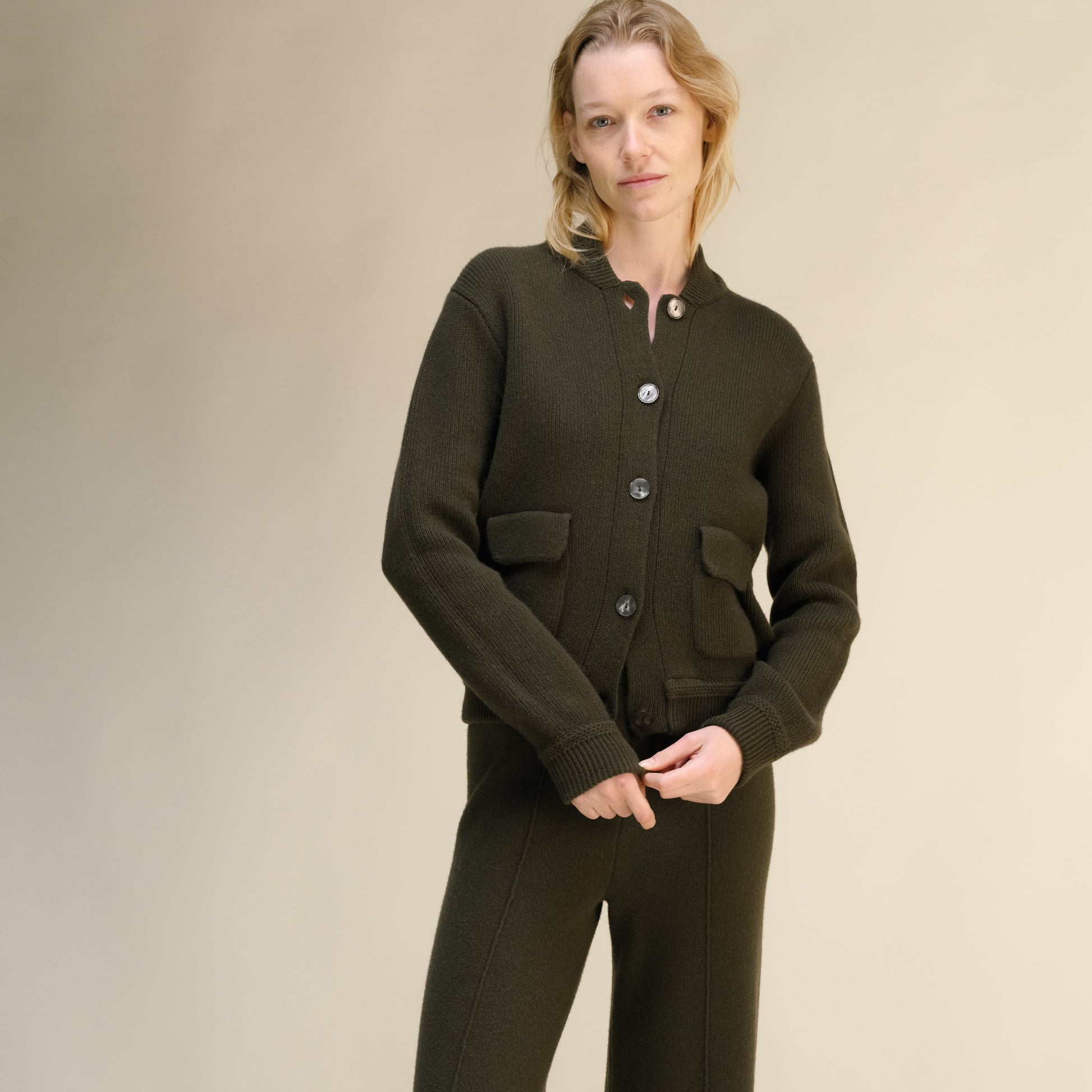 Cashmere Mix Bomber Jacket-0