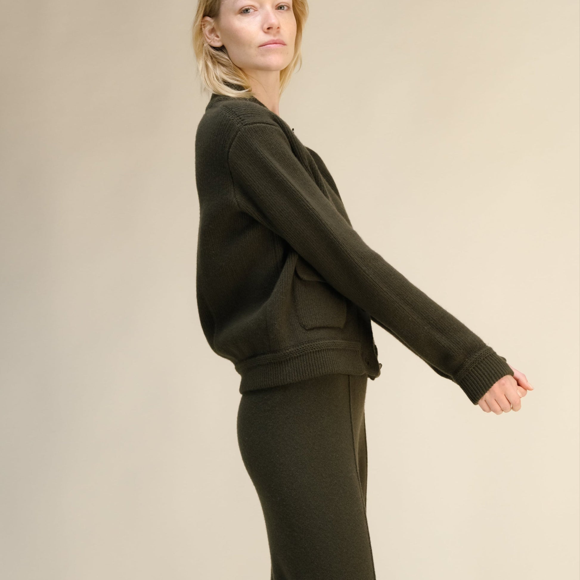 Cashmere Mix Bomber Jacket-1