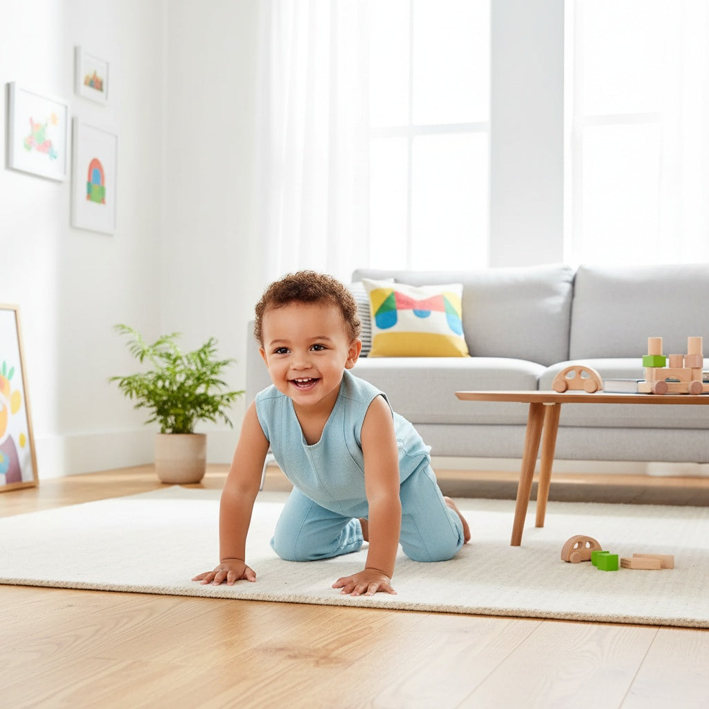 Ramie Kinder Overall Blau – 100% Naturfaser