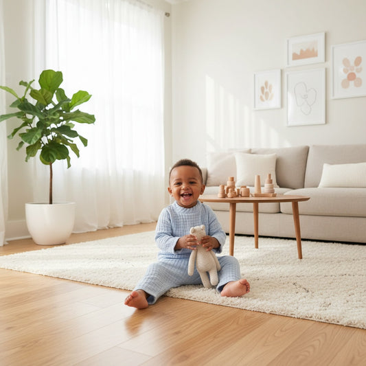 Leinen Kinder Set Blau – 100% Naturfaser