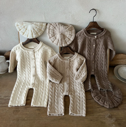 Strick-Baskenmütze für Babys